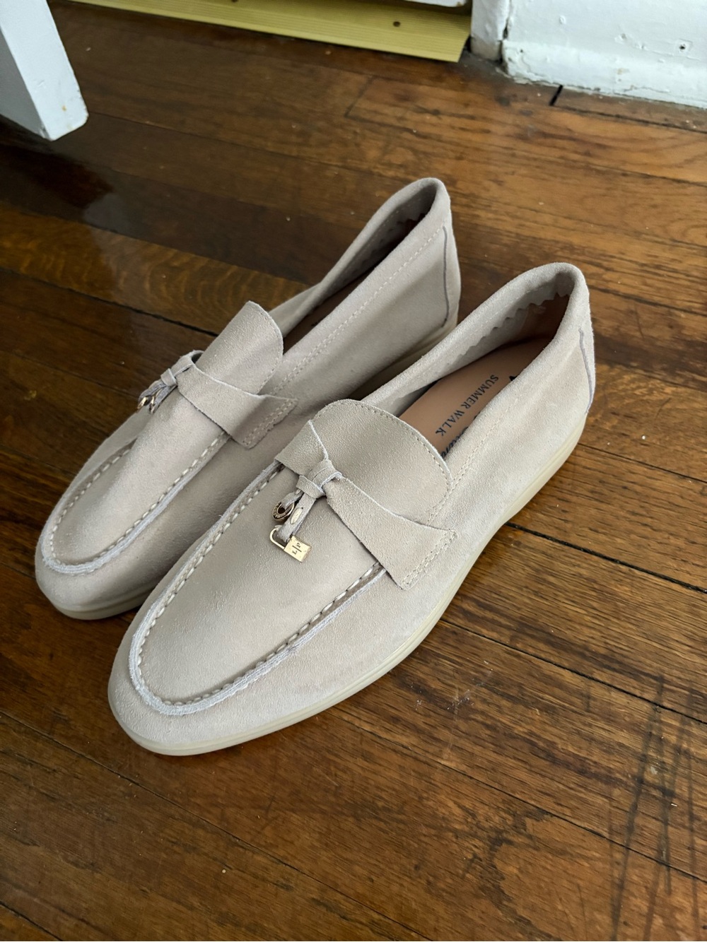 Lora Piana COPY Suede Tassel Loafers in Light Beige - NEVER WORN